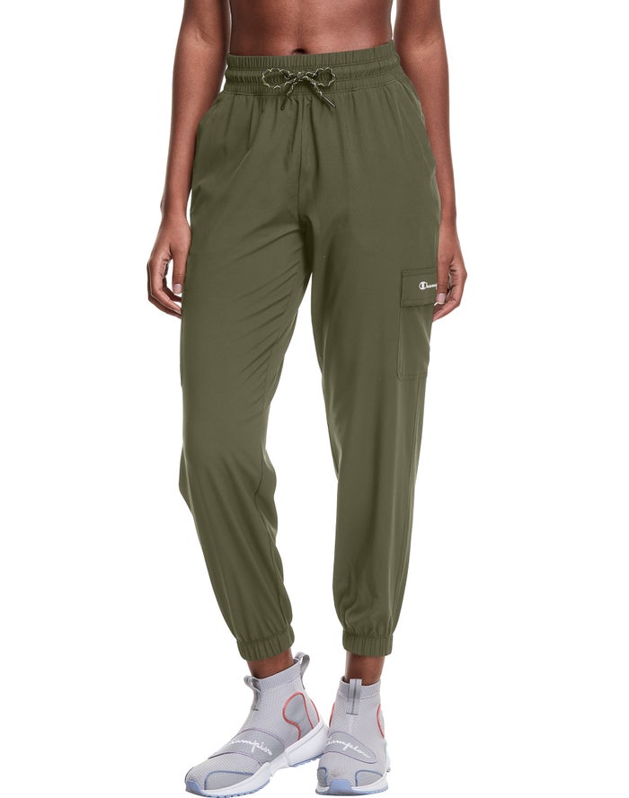 Pantalones Champion Mujer - City Sport Woven ( Verde Oliva ) 3489065-RO